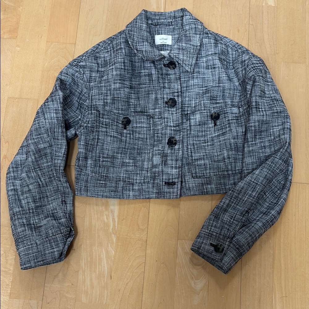 Gray Cropped Jacket